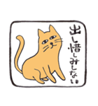 幸運な言葉・茶色い猫（個別スタンプ：29）