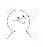 まるくん 今日は顔だけ（個別スタンプ：2）