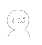 まるくん 今日は顔だけ（個別スタンプ：17）