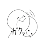 まるくん 今日は顔だけ（個別スタンプ：18）