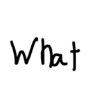 the汚い文字（個別スタンプ：4）
