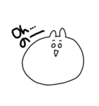 お茶好きな白目うさぎ（個別スタンプ：10）