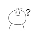 お茶好きな白目うさぎ（個別スタンプ：34）