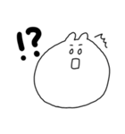 お茶好きな白目うさぎ（個別スタンプ：35）