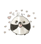 可愛いすぎるシマエナガ（個別スタンプ：4）