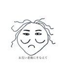 一筆たまごスタンプ16個（個別スタンプ：7）