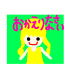 個性派金髪あいさつ女の子（個別スタンプ：11）