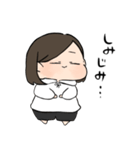 前髪長め女の子（個別スタンプ：38）