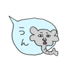吹き出しゾウ、鼻ヒゲ（個別スタンプ：2）