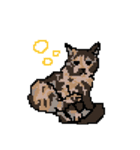 猫のドット絵スタンプ（個別スタンプ：9）