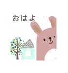 北欧風のうさぎのスタンプ☆（個別スタンプ：1）