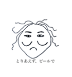一筆たまごスタンプ40個（個別スタンプ：10）