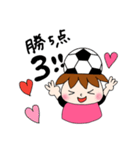 サッカーサポータースタンプ(ピンク)（個別スタンプ：30）
