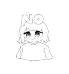 外ハネぱっつんちゃん（個別スタンプ：2）