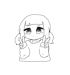 外ハネぱっつんちゃん（個別スタンプ：16）