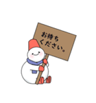 雪だるま(モドキ)のスタンプ（個別スタンプ：25）