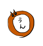 青ペンギンの犬スタンプ【返事】（個別スタンプ：3）