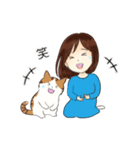 いつも一緒♪（茶トラ白猫）（個別スタンプ：11）