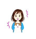 いつも一緒♪（茶トラ白猫）（個別スタンプ：14）