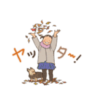 チロと女の子（個別スタンプ：16）