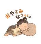 チロと女の子（個別スタンプ：20）