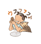 チロと女の子（個別スタンプ：26）