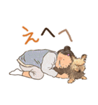 チロと女の子（個別スタンプ：27）
