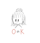 無表情なかわいい子（個別スタンプ：5）