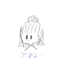 無表情なかわいい子（個別スタンプ：6）