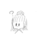 無表情なかわいい子（個別スタンプ：7）
