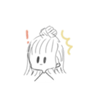 無表情なかわいい子（個別スタンプ：8）