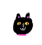 黒ネコの清（個別スタンプ：1）