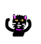 黒ネコの清（個別スタンプ：7）