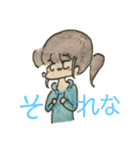 水色パーカー女子の日常2（個別スタンプ：6）