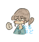 水色パーカー女子の日常2（個別スタンプ：9）