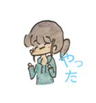 水色パーカー女子の日常2（個別スタンプ：15）