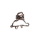 落書きを切り抜く暴挙（個別スタンプ：4）