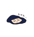 溶けたオン眉ちゃん（個別スタンプ：3）