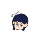 溶けたオン眉ちゃん（個別スタンプ：4）