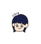 溶けたオン眉ちゃん（個別スタンプ：6）