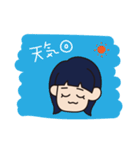 溶けたオン眉ちゃん（個別スタンプ：7）