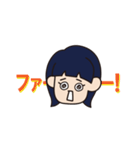溶けたオン眉ちゃん（個別スタンプ：8）