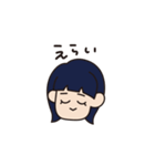 溶けたオン眉ちゃん（個別スタンプ：18）
