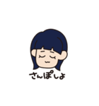 溶けたオン眉ちゃん（個別スタンプ：20）