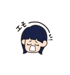 溶けたオン眉ちゃん（個別スタンプ：21）