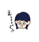 溶けたオン眉ちゃん（個別スタンプ：22）