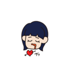 溶けたオン眉ちゃん（個別スタンプ：33）