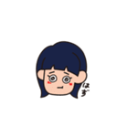 溶けたオン眉ちゃん（個別スタンプ：34）