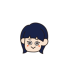 溶けたオン眉ちゃん（個別スタンプ：36）
