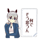 （関西弁）犬ガール3message（個別スタンプ：8）